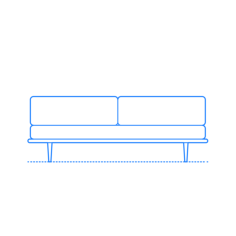 Furniture Daybed Nelson Daybed Back Bolsters Icon Svg Vector, Free Vectors File